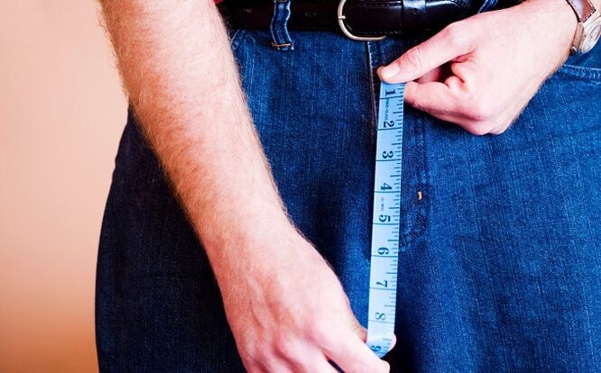Penisvermessung vor der Vergrößerung